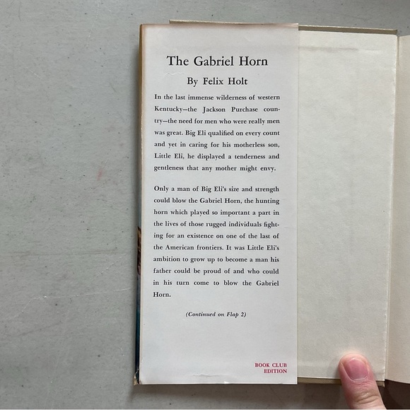 The Gabriel Horn by Felix Holt Vintage Hardcover Book - Picture 2 of 6